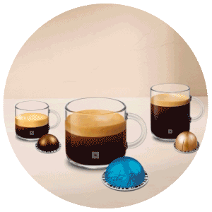 6 tailles de tasse
